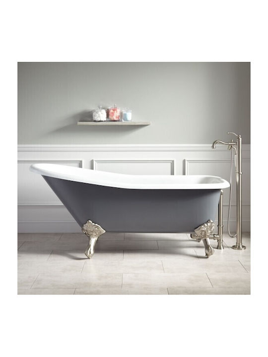 Cadă De Baie Acrilică Freestanding Retro Icsh 1784 Gri 163x70cm