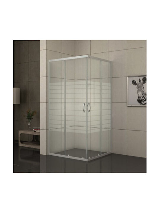 Shower Cabin 80x80x180cm Ics 275/31 New