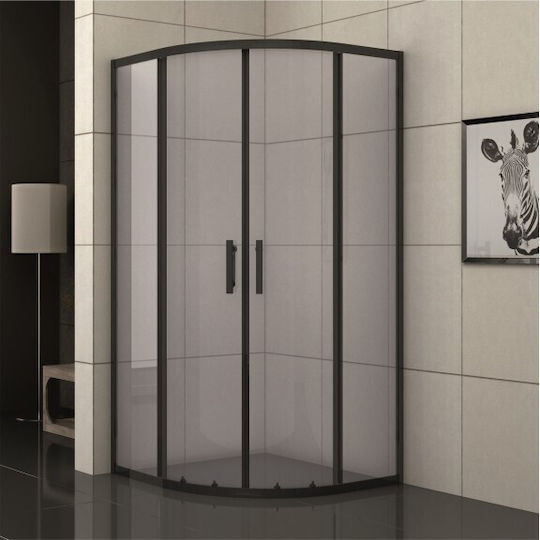 Καμπινα Ντους 80χ80 Ics 285b Black