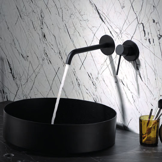 Excel Minimal Set Eingebaute Wasserhähne Matt Schwarz Mischpult 2 Ausgängen