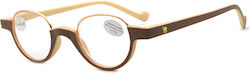 Cammello Reading Glasses +1.75 in Brown color