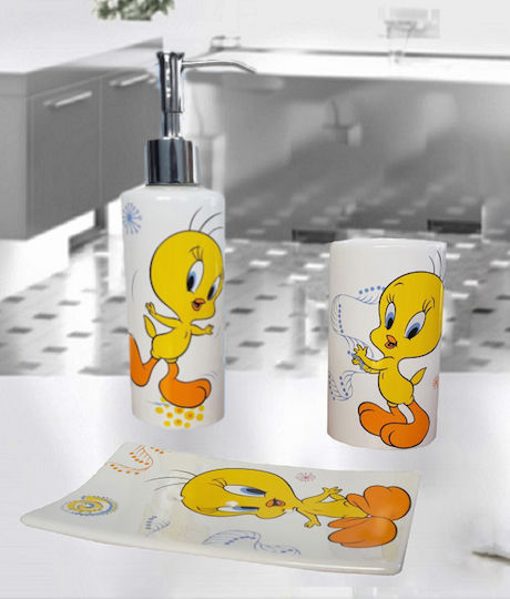 Αξεσουάρ Μπάνιου Tweety Σετ 3 Τεμαχίων