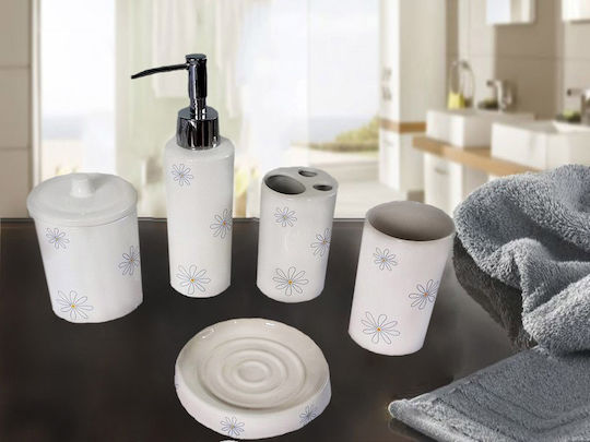 Daisy Sorema Badezimmerzubehör-Set 4 Stück Keramik