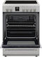 Sharp Aragaz 65lt cu Plite Ceramice L60cm. Inox