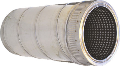 Spiroduct Inox Isolierte Schalldämpfer Spiralrippe Ø100/150mm