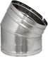 Curba 45° Tub Monostrato Inox Φ250