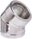 Curba 45° Dublu Perete Inox Φ130 Φ180
