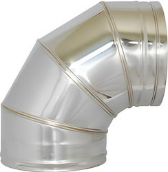 Colțar 90° Φ080 0,4mm Inox 304ce Technometal He...