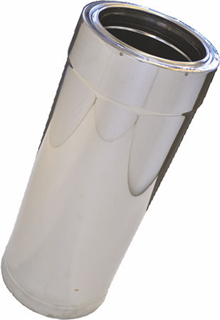 Spiroduct Stainless Steel Insulated Chimney Pipe with Smooth Surface 0.4mm 1.00m Ø150/200mm