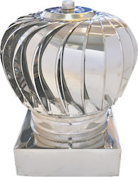 Spiroduct Stainless Steel Rotating Square Crown 400x400mm