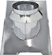 Spiroduct Inox Pasaj de Acoperiș Coroană 8° Până la 30° Ø125mm