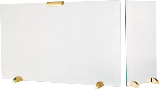 Acoperire Șemineu 562/02 Sticlă Mată 30 Cm 80 Cm