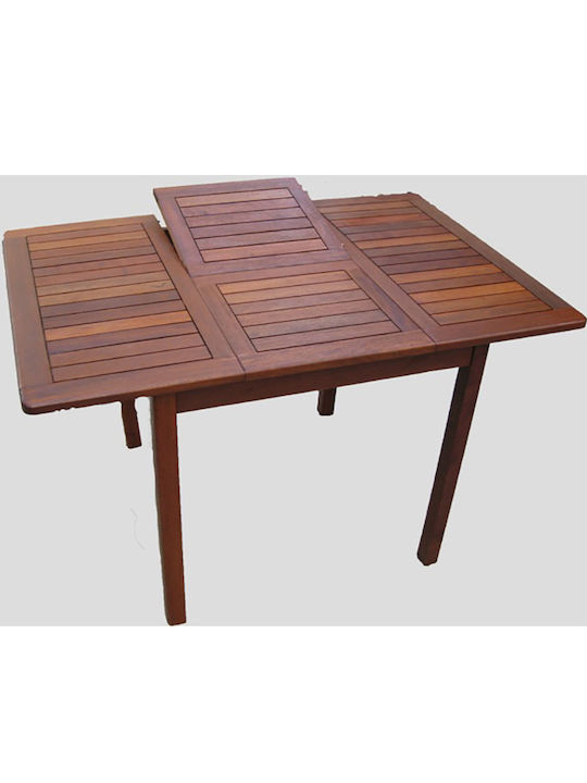 Τραπέζι Επεκτεινόμενο Ξύλο Keruing 80+40*80*72cm