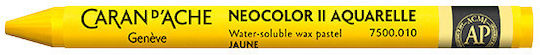 Caran D’ache Wax Crayons Watercolor Neocolor Ii Yellow 10 Pieces