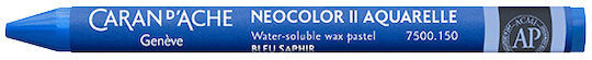 Caran D’ache Κραιγιον Κερινο Ακουαρελας Neocolor Ii Sapphire Μπλε 10 Τεμαχια