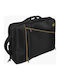 Backpack and Handbag 4 Positions Zipper Laptop 15.6 Size 32x49x11cm Colour Black Exacompta