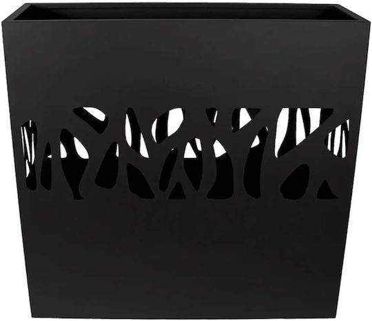 Marhome Planter Box Metal Negru 100x30x100cm.