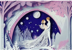 Card De Salutare Nuntă 11.5x16.5cm Wl017