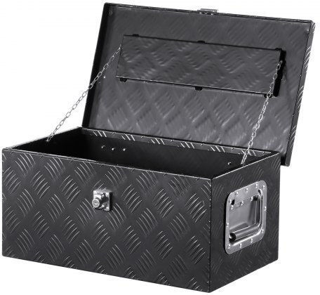 Vevor 20"x12"x9.5" Heavy Duty Aluminum Truck Bed Tool Box Pickup Rv Black