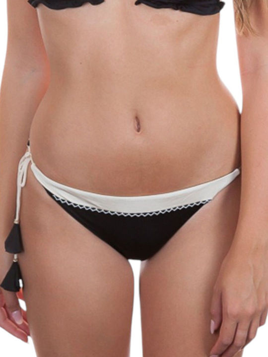 Banana Moon Blika Bikini Slip with Laces Black