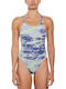 Spiderback Allprint Sport Costum De Baie Întreg Albastru (Diffused Blue)