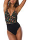 One-Piece Swimsuit Black