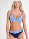 Bikini Set Top & Slip Bottom Blue