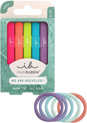 Invisibobble Ecotie Elastic pentru Păr Neon Glow Elastice pentru Păr Nuante Neon 5 Bucăți