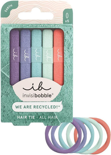 Invisibobble Ecotie Hair Tie Pastel Dream Λαστιχάκια Μαλλιών Παστέλ Αποχρώσεις 5 Τεμάχια
