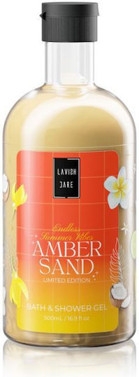 Lavish Care Amber Sand Shower Gel with Glycerin & Coconut Scent 500ml