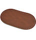 Large Oval Bottom 31x17cm Brown Tan