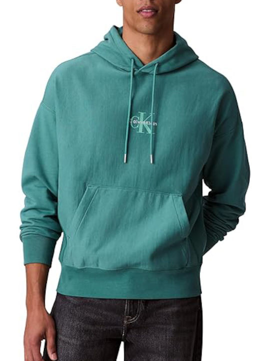 Calvin Klein Φούτερ με Κουκούλα Wild Green