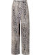 High Waist Sweatpants Wide Brown