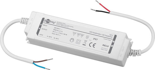 Goobay Dimmable LED Захранване Водоустойчиво IP67 Мощност 100W с Изходно Напрежение 24V