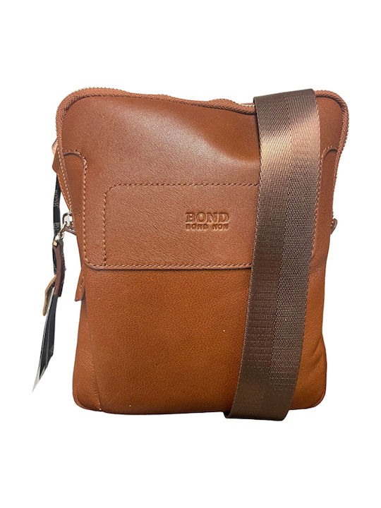 Leather Men's Bag Shoulder / Crossbody Tabac Brown