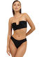 Bikini Set Top & Slip Bottom Black
