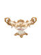 Decorative Bowl Polyresin 39x19x24 Cm Gondola Floral Keskor 66001