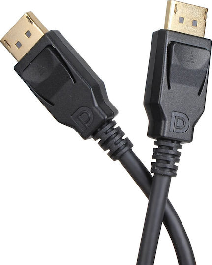 VCOM Cablu DisplayPort - DisplayPort 1.5m Negru