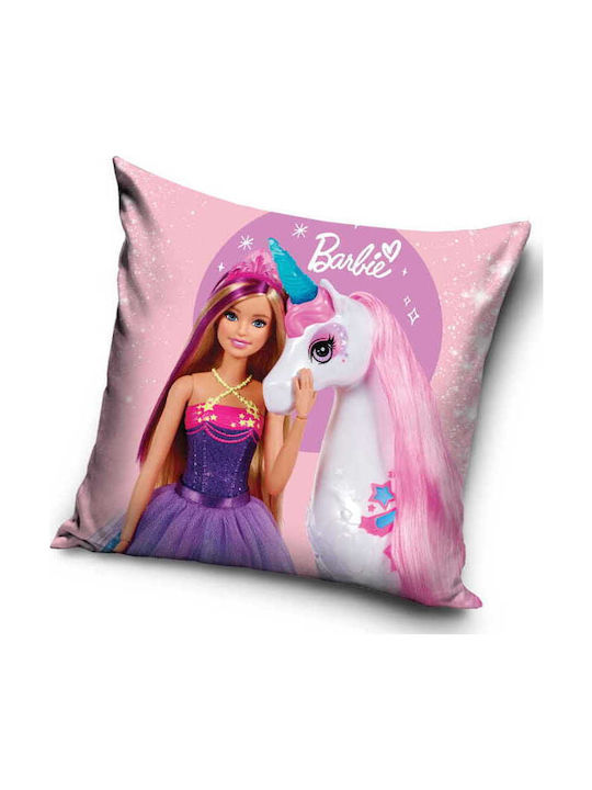3D Kinder Wurfkissen 40x40 Barbie Einhorn