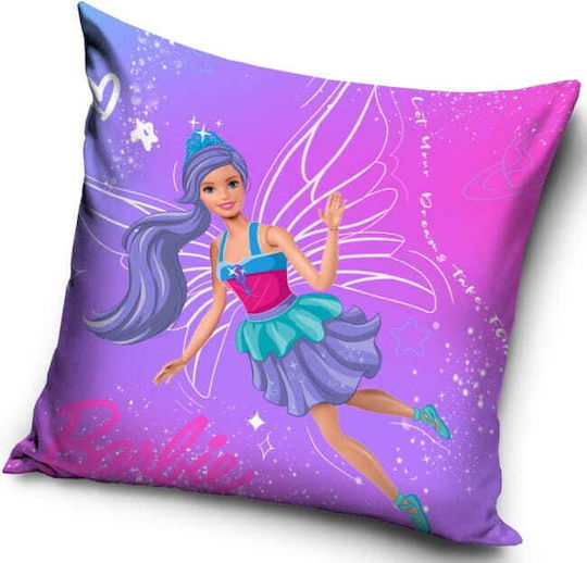 Детска Двустранна Възглавница Barbie Ariel Велюр 40x40