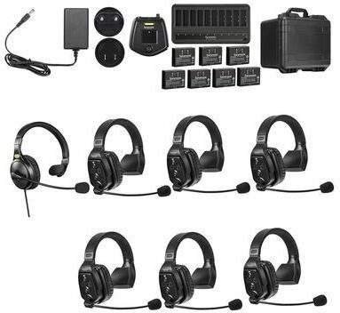 Soluție Completă Interfon Witalk Wt7s7xbat 7 Persoane Full-duplex 1.9ghz Single-ear Negru