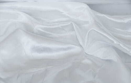 Pościelownia Vorhangstoff Satin,σατεν pro Meter Breite 160cm White