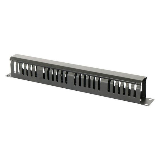Emtex Horizontal Patch Panel Guide Metal Cover Rack Cable Organizer 1U