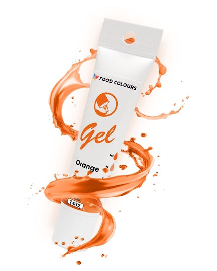 Food Colours Χρώμα Ζαχαροπλαστικής σε Μορφή Gel Πορτοκαλί 30gr Σωληνάριο