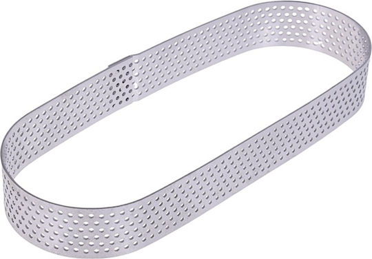 Perforated Tartlet Ring 15x5xh2cm Oval Tart Ring