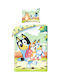 Halantex Kinderbettbezug Einzel Baumwolle Blue 140x200cm