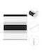 Eurohome Jaluzele Rulou Semi-Blackout Dublu Alb L120xÎ150buc