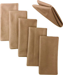 Kotonia Home Restaurantwäsche mit Muster Braun 45x45cm 10Stück Kotonia Home Restaurantwäsche mit Muster Braun 45x45cm 10Stück
