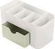 Make Up Kosmetik Organizer mit Schubladen & Trennzeichen Grün
