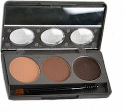 Music Flower Triple Eyebrow Palette Application Brush 50g #2